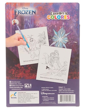 Libro Cuentos y colores Frozen de Novelty
