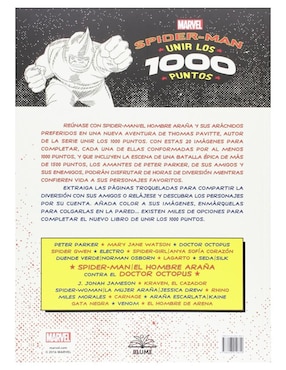 Libro Spider-Man unir los 1000 puntos de Tomas Pavitte