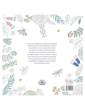 Libro Letras Creativas para Colorear de Carole Fenwick