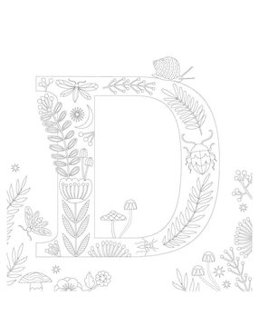 Libro Letras Creativas para Colorear de Carole Fenwick