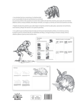Libro Guía Completa de Dibujo. Animales Cuaderno de Ejercicios