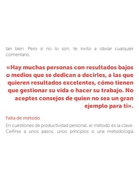 El Método Mapa de Productividad Personal de César Piqueras