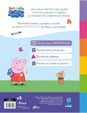 Libro Aprende con Peppa Pig: Escribo Letras Mayúsculas de Eone Hasbro
