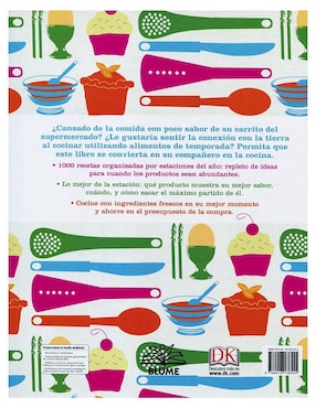 Cocinar alimentos de temporada: 1000 recetas para todo el año de Mercedes Tabuyo Fornell