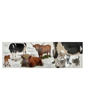 Muu: Descrubre con Solapas y Texturas Siete Animales de la Granja de Matthew Van Fleet y Brian Stanton