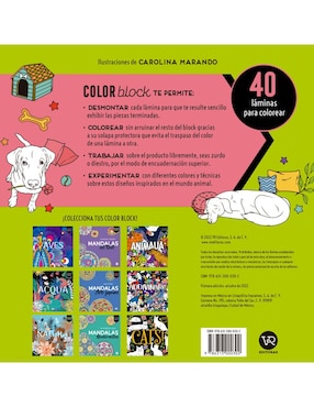 Libro Color block dogs de Carolina Marando