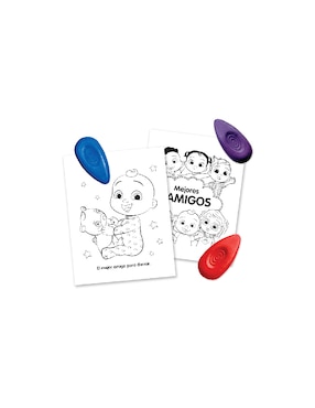 Libro Cuentos y crayones cocomelon de Novelty