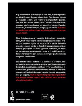 Libro Elon Musk de Ashlee Vance
