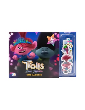 Libro Magnético Trolls de Novelty