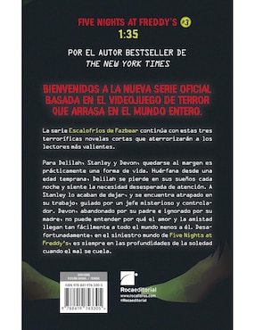 Libro Five nights at freddy's. Escalofrios de fazbear de Scott Cawthon