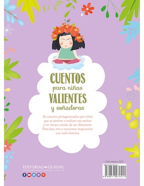 Libro Cuentos Para Niñas Valientes Y Soñadores de Editorial Guadal