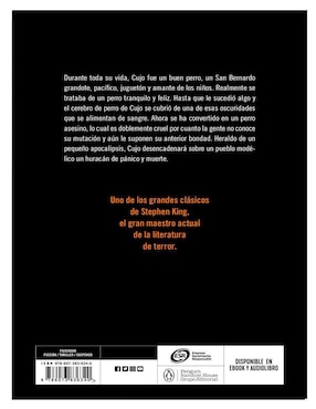 Libro Cujo de Stephen King
