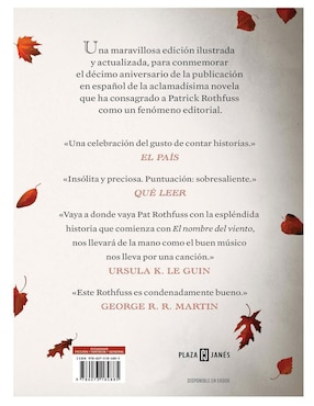 El Nombre del Viento (Edición de Lujo por el 10º Aniversario de la Publicación) de Patrick Rothfuss