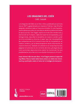 Libro Los dragones del Edén de Carl Sagan