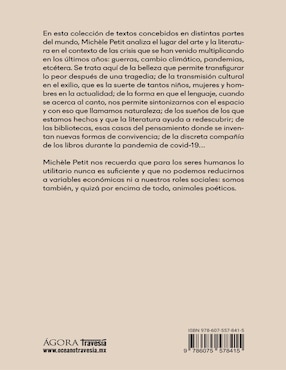 Libro Somos animales poéticos. Algunos usos de los libros y el arte en estos tiempos críticos de Michèle Petit