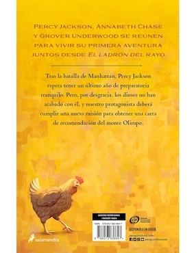Libro Percy Jackson y El cáliz de los Dioses de Rick Riordan