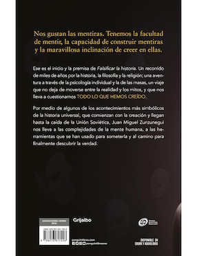 Libro Falsificar La Historia de Zunzunegui, Juan Miguel