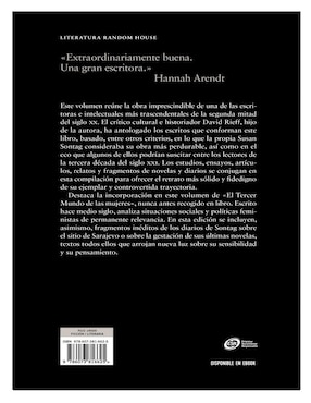 Obra imprescindible de Susan Sontag