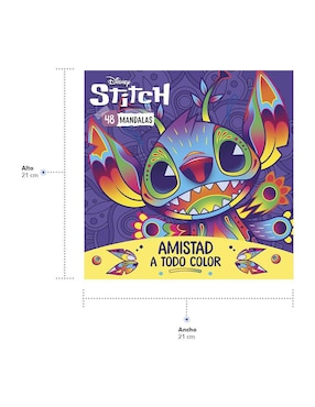Libro para Colorear Mandalas Disney Stitch de Great Moments Publishing