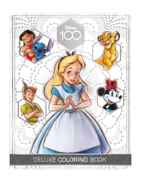 Libro Para Colorear Disney 100 Clásicos Deluxe 80 Páginas De Great Moments Publishing