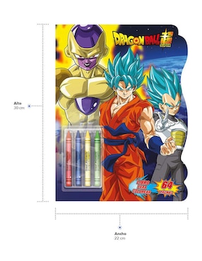 Libro para Colorear Toei Animation Dragon Ball Super 64 Páginas Con Stickers y Crayolas de Great Moments Publishing