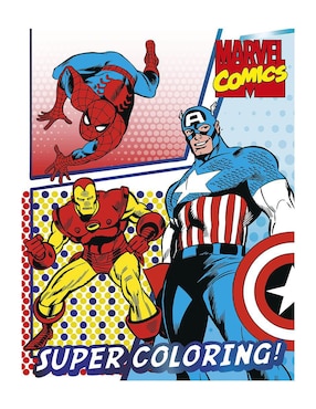 Libro Para Colorear Deluxe Marvel Comics 80 Páginas De Great Moments Publishing