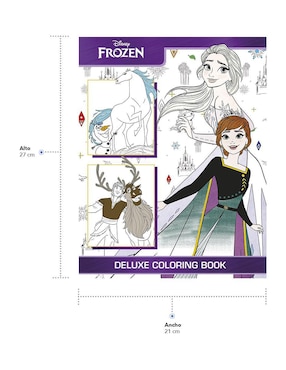 Libro Para Colorear Deluxe Frozen 80 Páginas de Great Moments Publishing