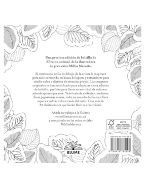 El Reino Animal: Miniaturas para Colorear de Millie Marotta