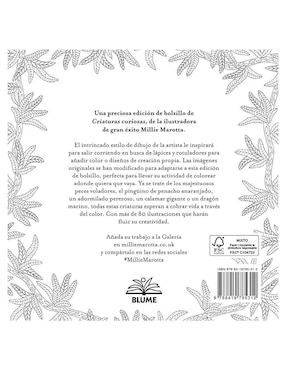 Criaturas Curiosas: Miniaturas para Colorear de Millie Marotta