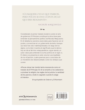 Libro El Príncipe de Nicolás Maquiavelo