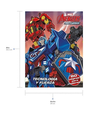 Libro para colorear Marvel Avengers Mechstrike de Great Moments Publishing