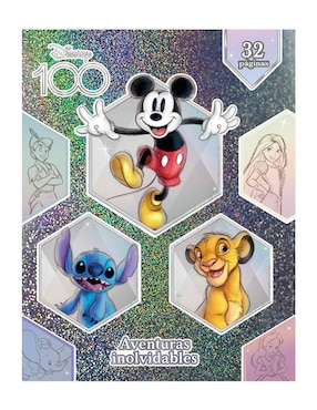 Taza De Stitch 100 Aniversario Disney Con Tapa y Popote