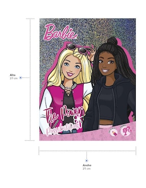 Libro para colorear con portada holográfica Barbie de Great Moments Publishing
