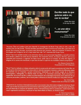 Libro Libro Carlos Slim: Vida y Obra de Raciel Trejo