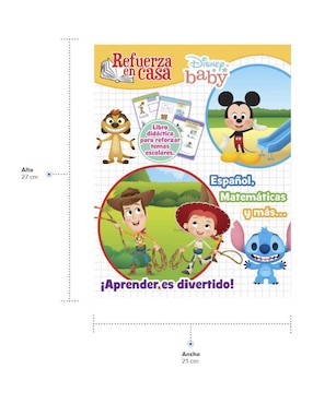 Libro infantil didáctico con actividades Disney Baby de Great Moments Publishing