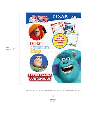 Libro Infantil Didáctico Con Actividades Pixar de Great Moments Publishing