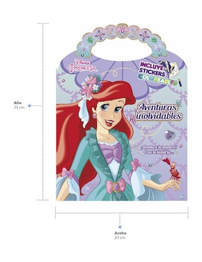 Libro para colorear Fashion Disney Princesa La Sirenita con stickers de Great Moments Publishing