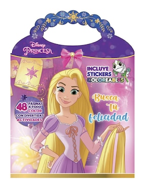 Libro Para Colorear Fashion Disney Princesa Rapunzel Con Stickers De Great Moments Publishing