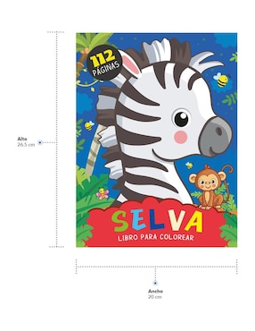 Libro para colorear infantil Selva de Great Moments Publishing