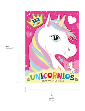Libro para colorear infantil Unicornios de Great Moments Publishing