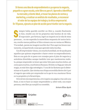 Libro El Emprendedor. 10 Pasos para Empezar o Potenciar tu Negocio de Arturo Elias Ayub