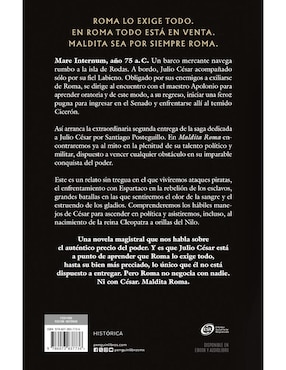Libro Maldita Roma de Santiago Posteguillo