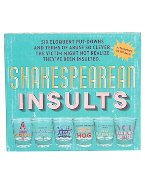 Juego de shots Kikkerland Shakesperean Insults