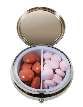 Pastillero Kikkerland 2 compartimentos