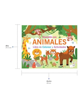 Libro de colorear y actividades: Diversión con Animales de Great Moments Publishing