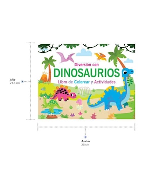 Libro de colorear y actividades: Diversión con Dinosaurios de Great Moments Publishing