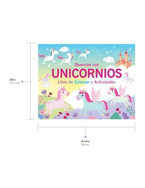 Libro de colorear y actividades: Diversión con Unicornios de Great Moments Publishing