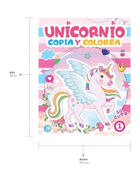 Libro para colorear: Unicornio Copia y Colorea Versión 1 de Great Moments Publishing