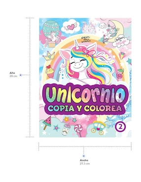 Libro para colorear: Unicornio Copia y Colorea Versión 2 de Great Moments Publishing