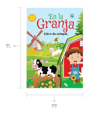 Libro infantil interactivo: En la granja con solapas de Great Moments Publishing